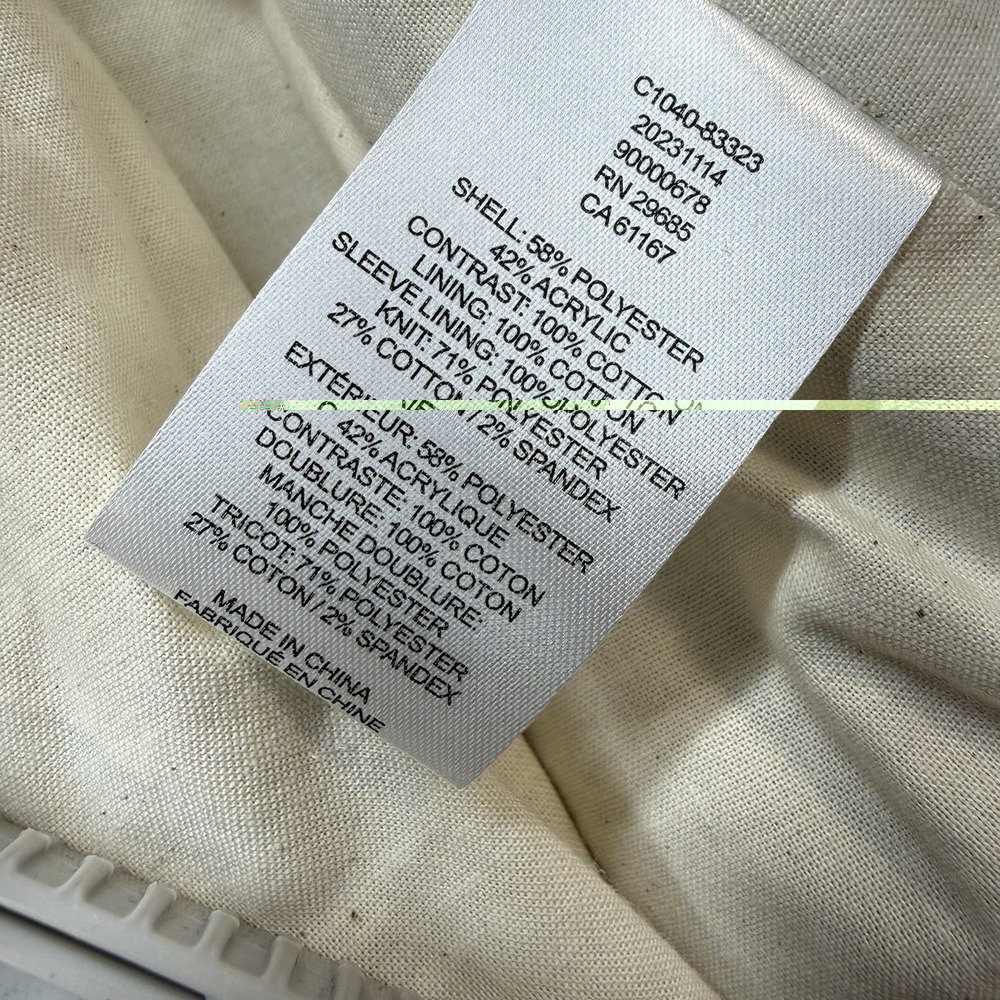 Pendleton Women's Large Chief Joseph Ivory Foxglove Fleece Bomber Jacket - Picture 9 of 13